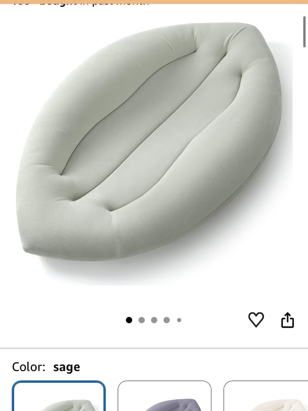 Sage Baby Nest Lounger - Plush Infant Comfort Cushion